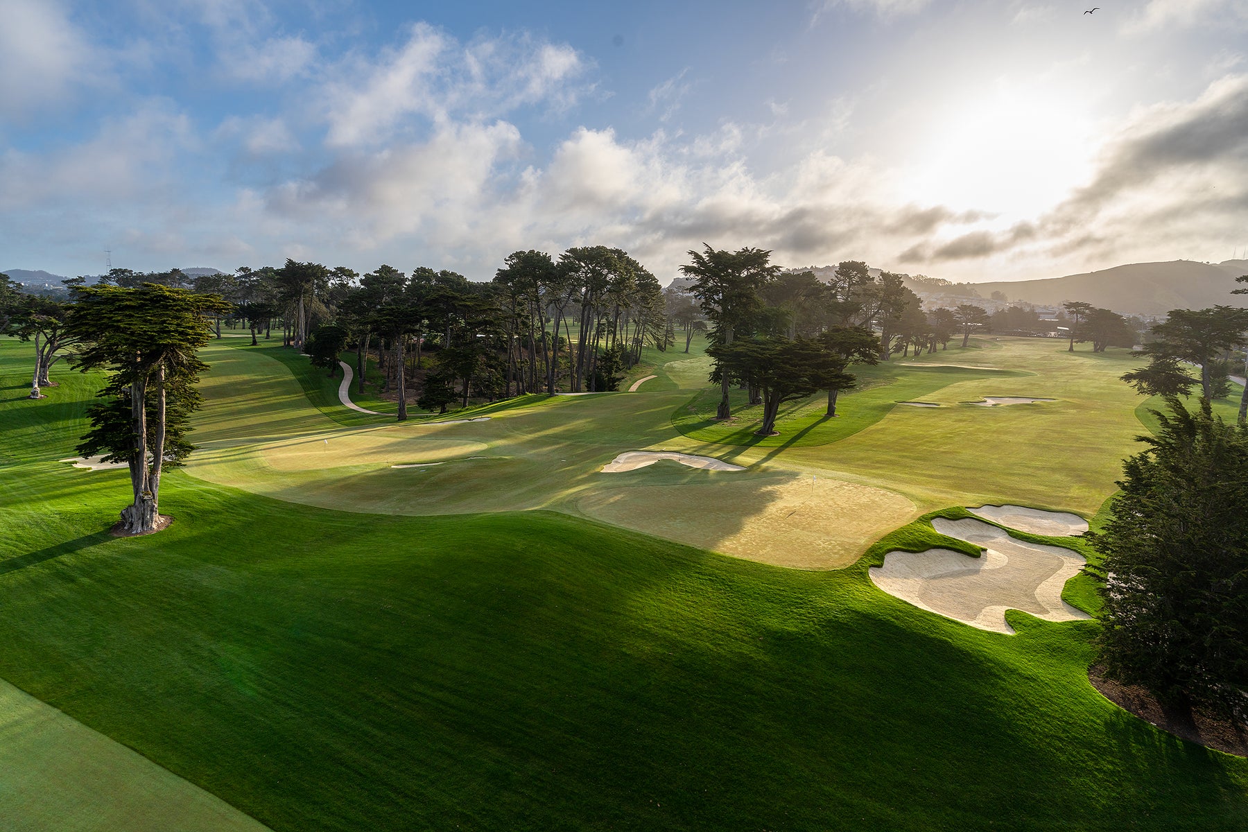 2nd & 5th Holes, lake Merced Golf Club Evan Schiller Photography