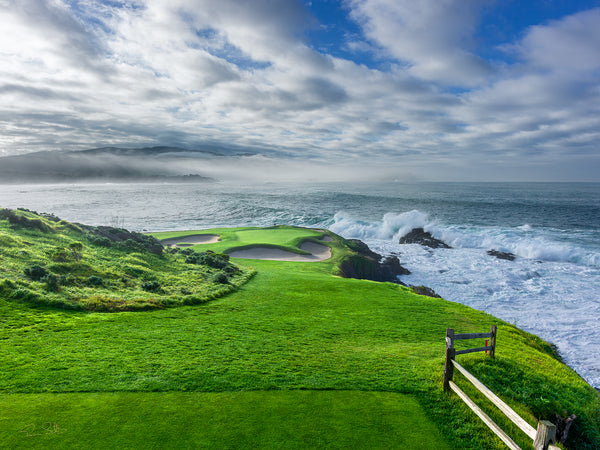 『pebble beach-seventh hole』ピーター・エレンショウ作 The 7th Hole at Pebble Beach: From Unfit to Unforgettable