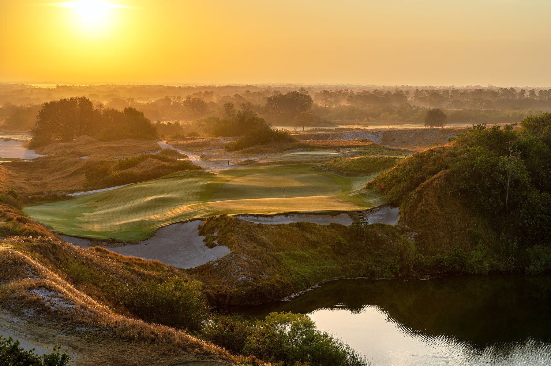 Streamsong Red Course Routing 16th Hole, Streamsong Red Course – Evan Schiller Photography
